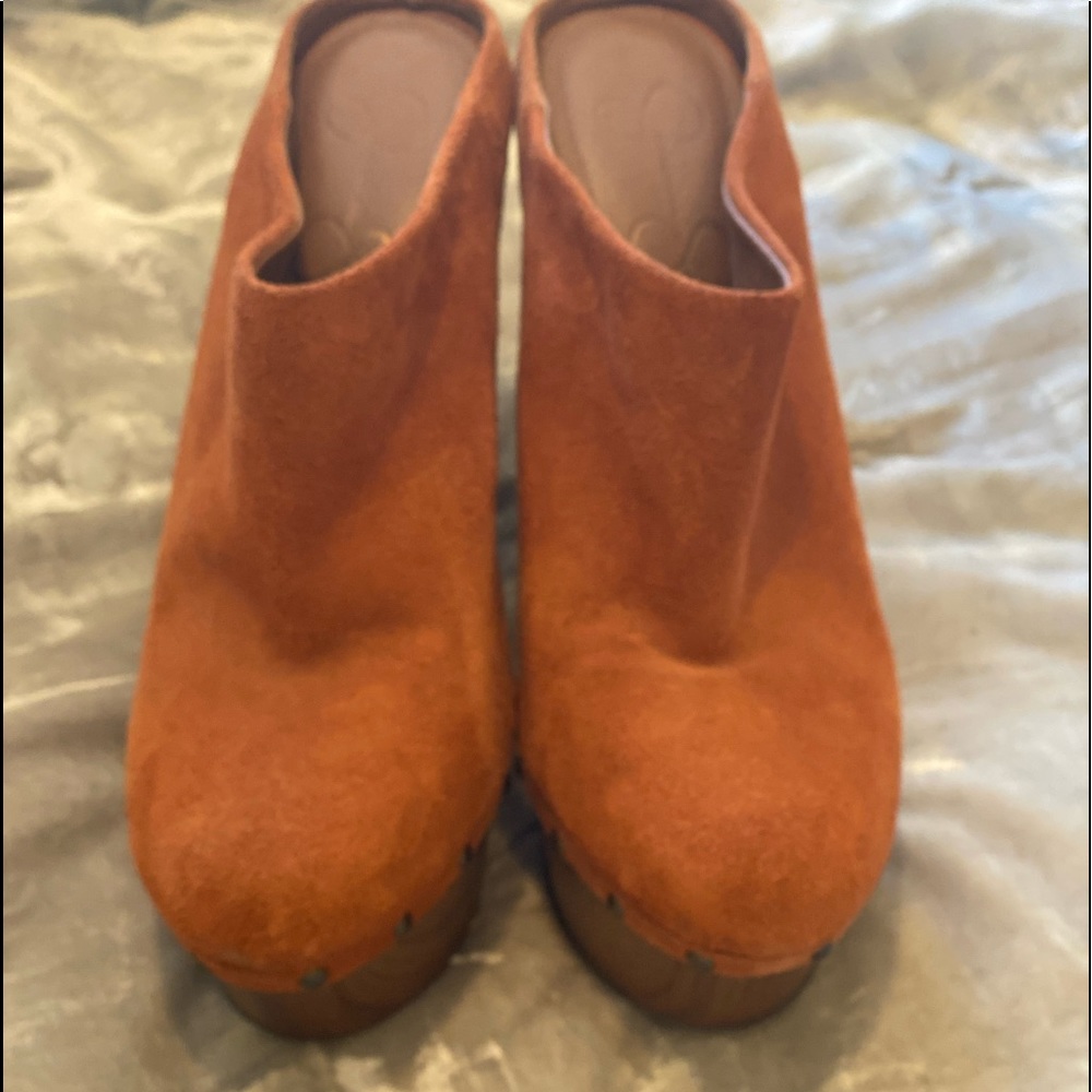 Jessica Simpson platform mules